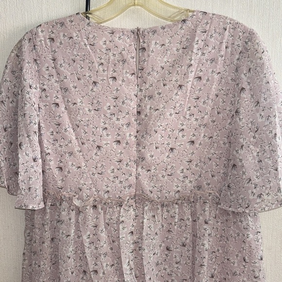 FSL Apparel Floral Pink Midi Dress - Picture 5 of 5